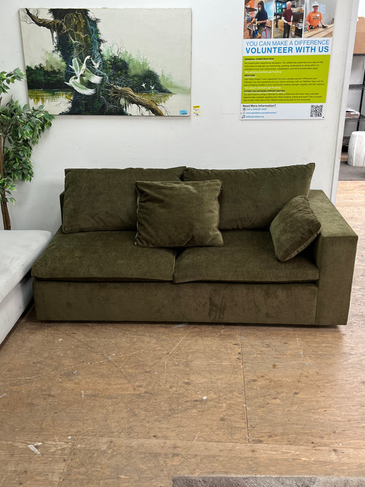 Modern Green Left-Arm Sofa
