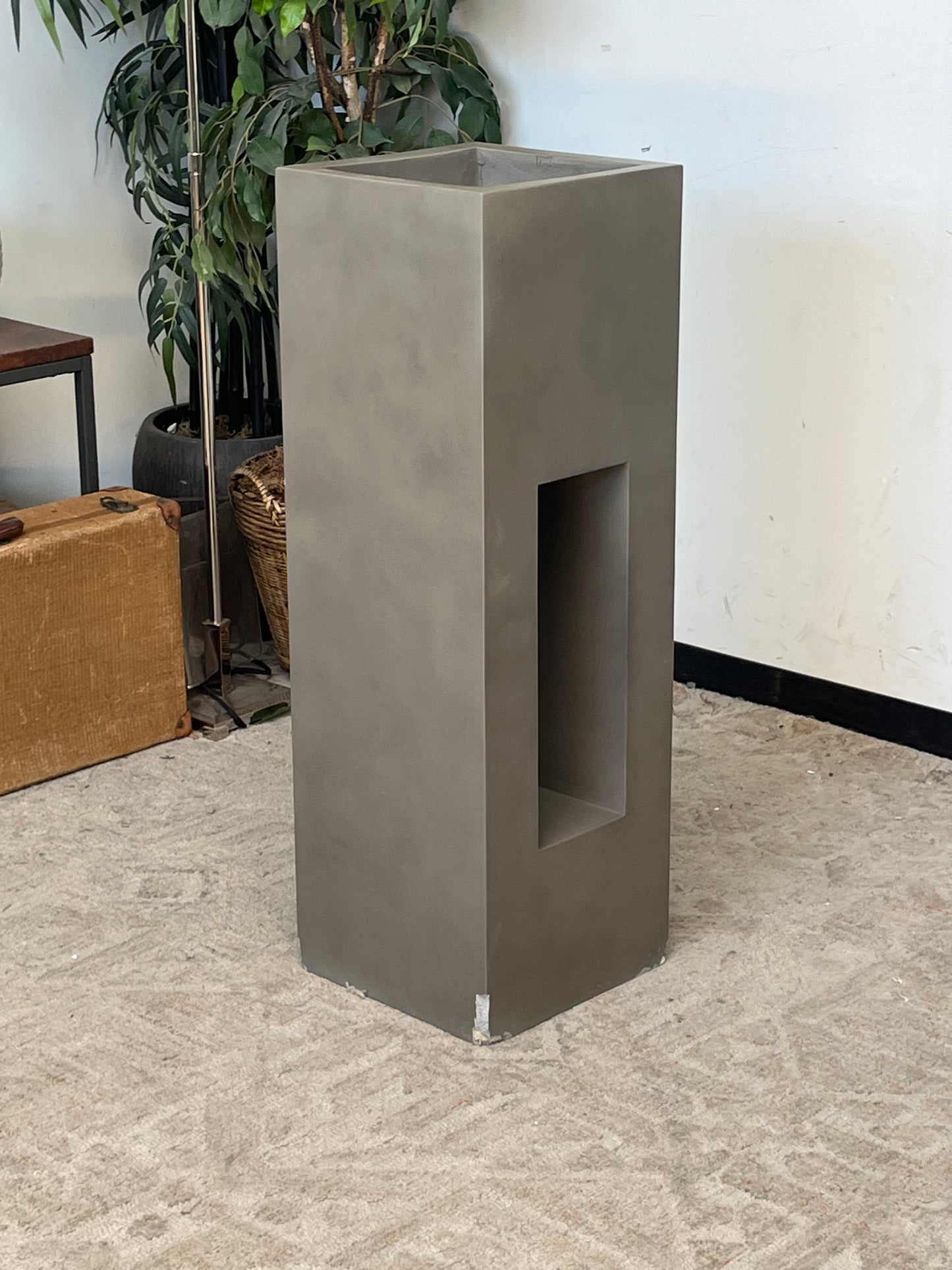 Industrial Style 36" Concrete Planter