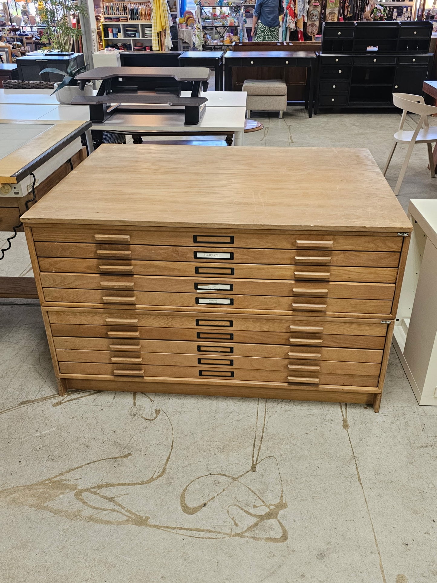 Mayline Drafting Flat File Cabinet Storage