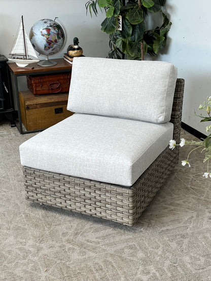Wicker Outdoor Armless Chair