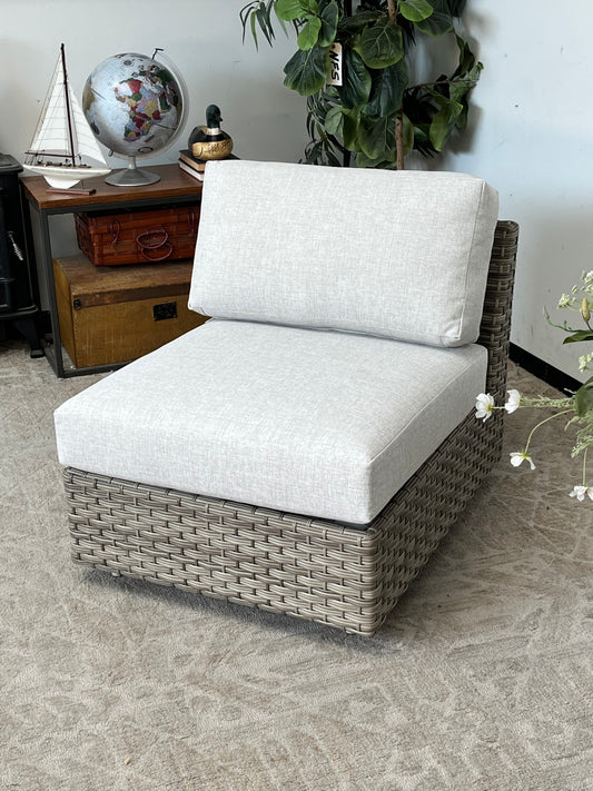 Wicker Outdoor Armless Chair