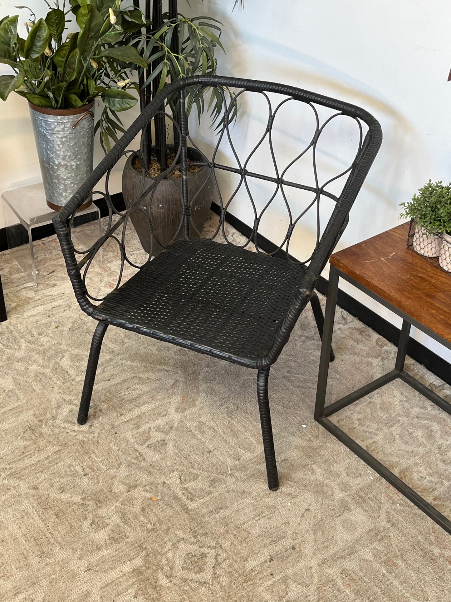 Outdoor Faux Rattan Wicker Chair