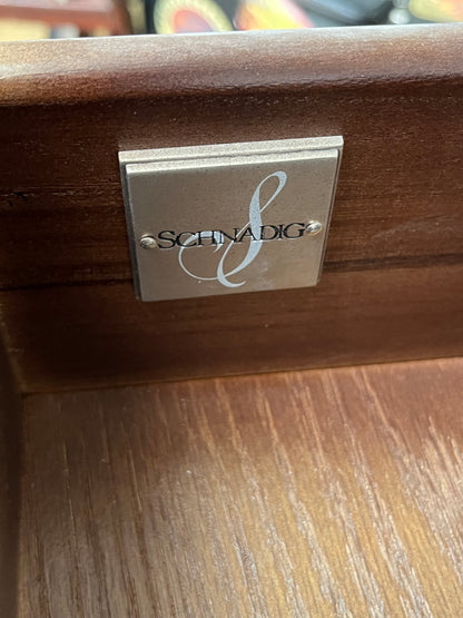 Schnadig Furniture Brown Wooden Console