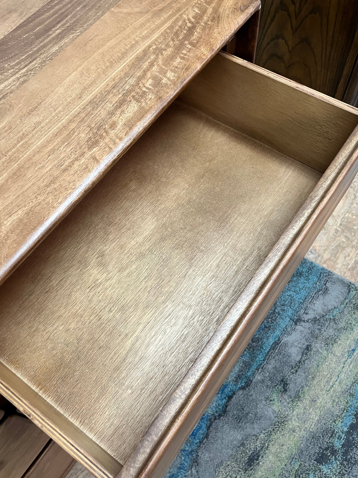 Mid-Century Style Light Brown Credenza
