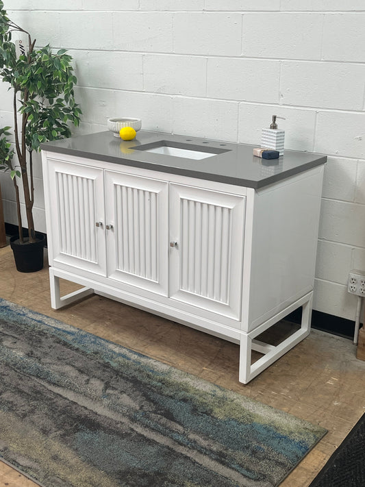 James Martin 48" White Single Sink Vanity