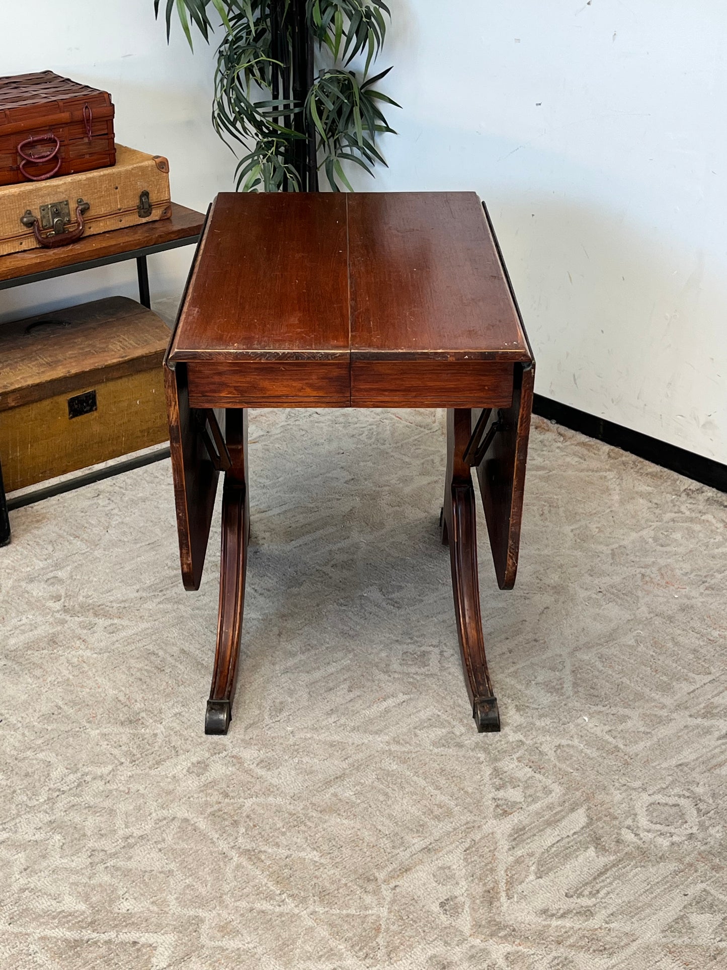 Antique Drop-Leaf Dining Table