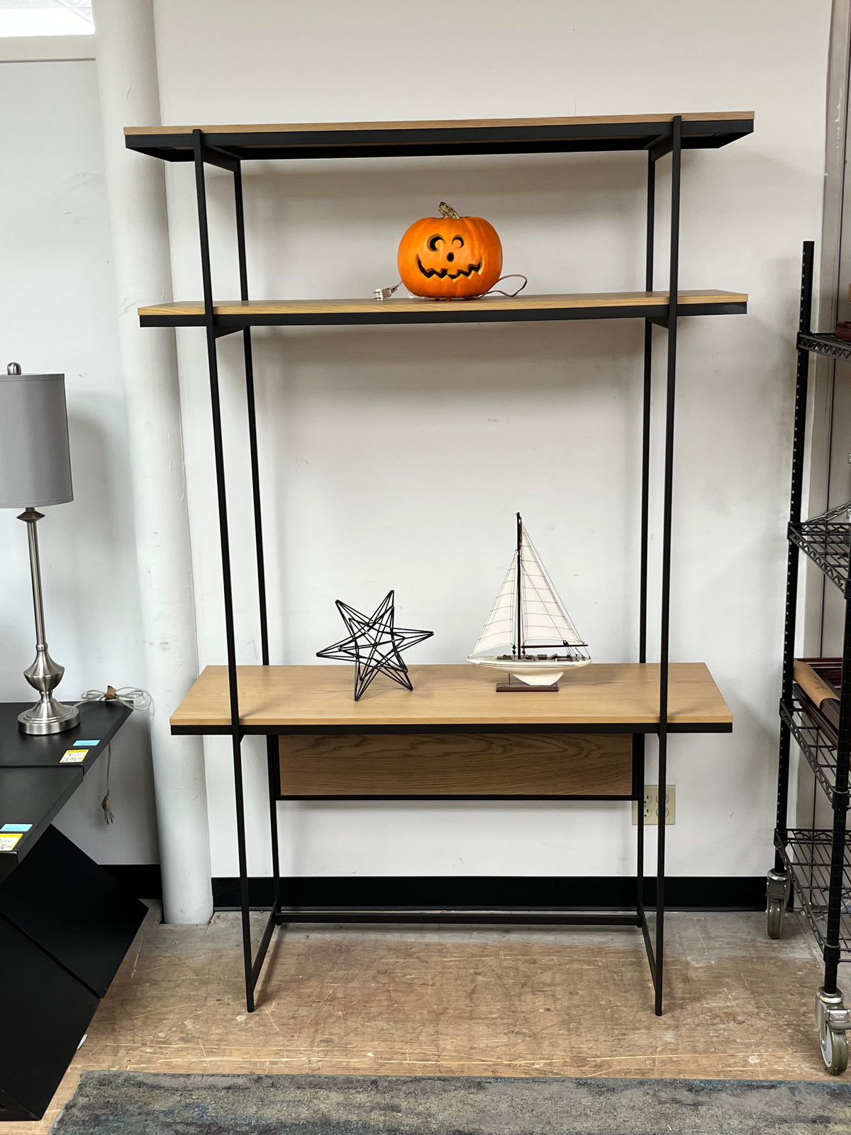 Modern Metal Frame Bookcase