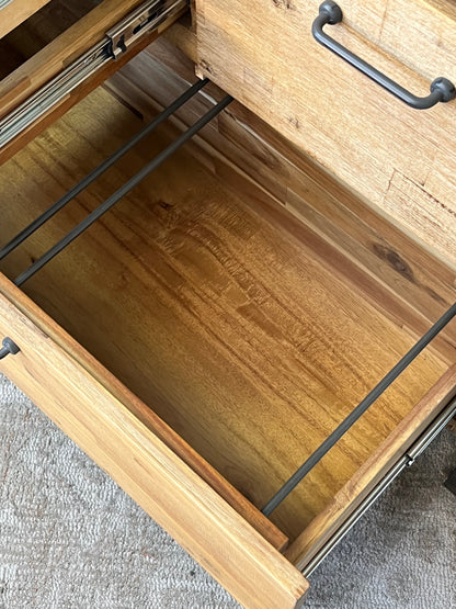 Rustic Style 4-Drawer Cabinet