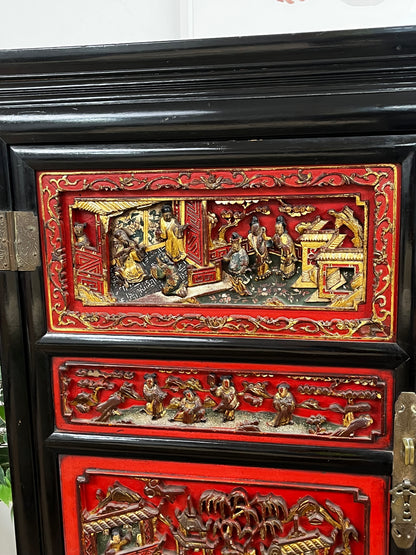 Vintage Ornate China Cabinet - Scene 2