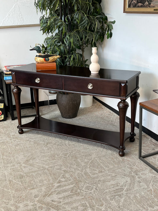 Schnadig Furniture Brown Wooden Console