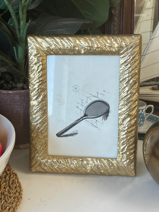 Modern Gold Metal 7" x 5" Picture Frame