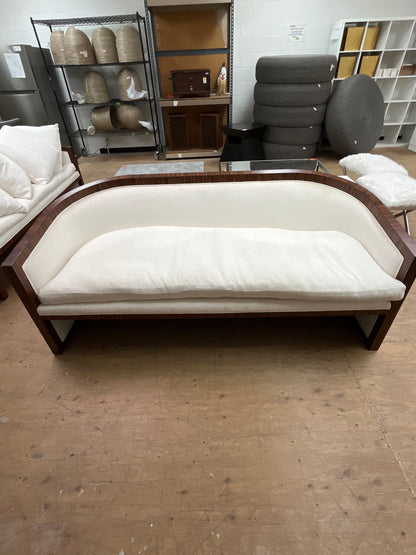 Kreiss Round Back Sofa - Several Stains