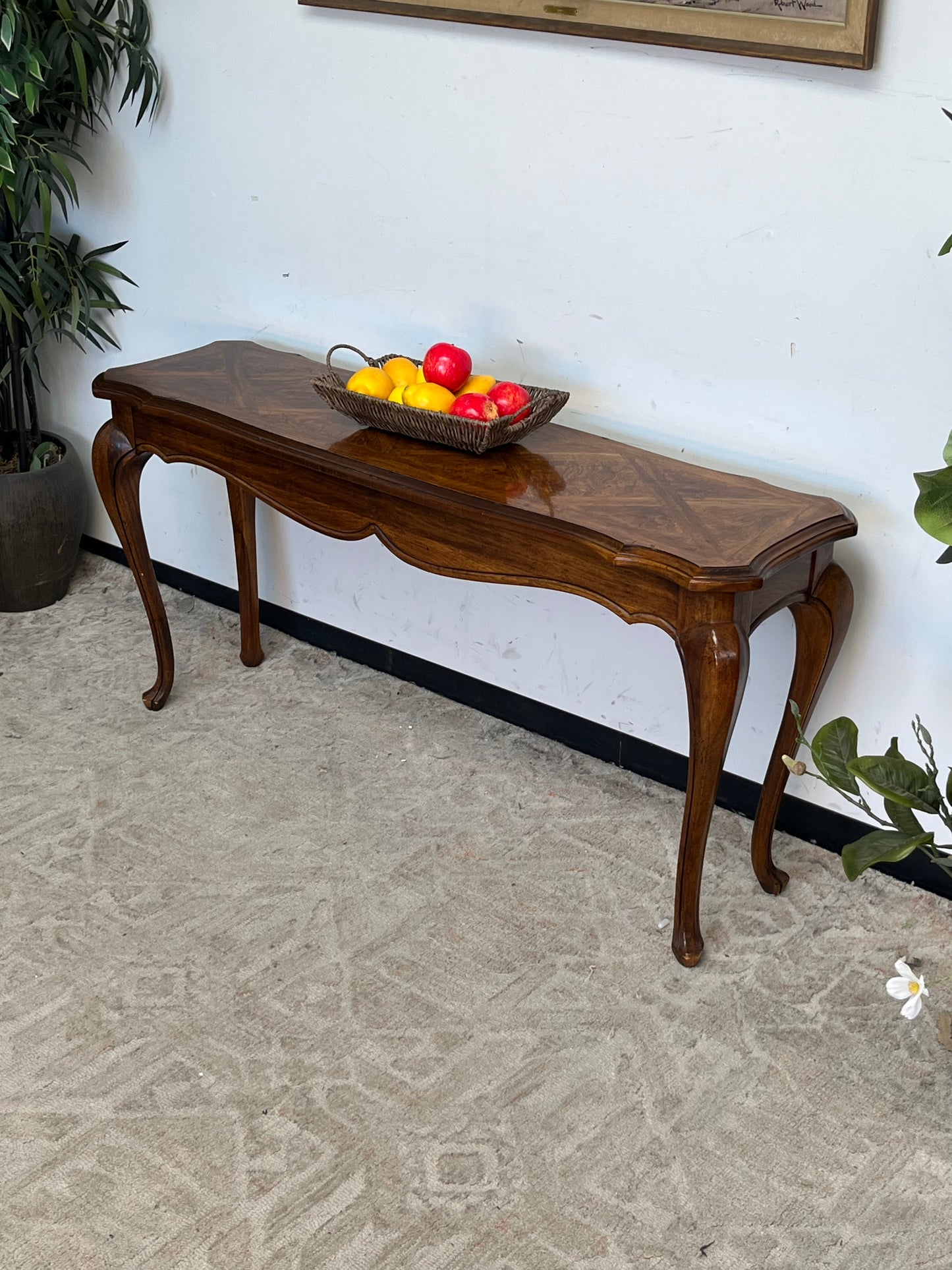 Traditional Style Low 56" Console Table