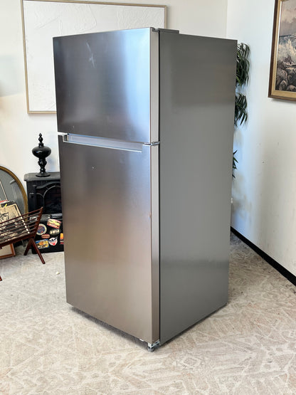 Seasons 14.2 Cu. Ft. Top Freezer Refrigerator Stainless Steel