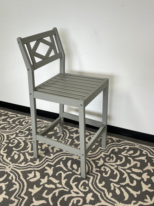 Outdoor Bar Stool With Backrest