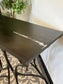 84" Black Metal Branches Console Table