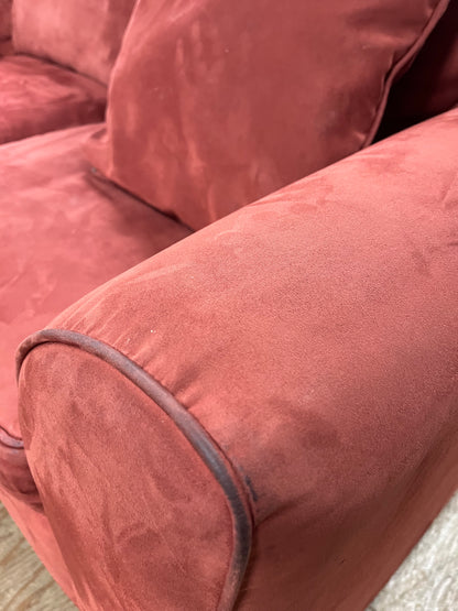 Havertys Traditional Style Red Sofa