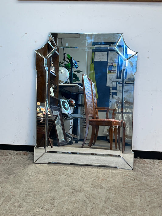 Modern Beveled Wall Mount Mirror