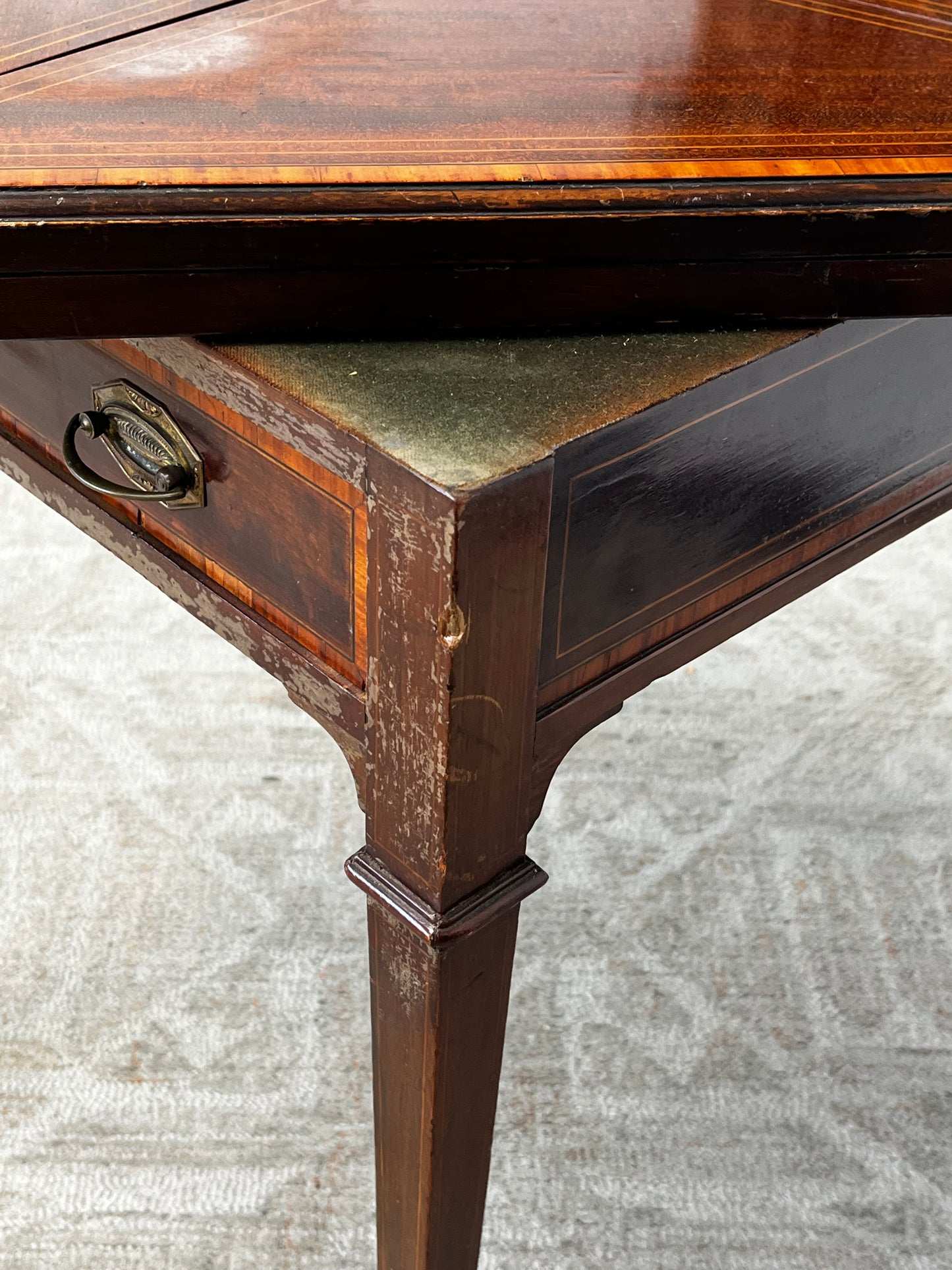 Edwardian Style Envelop Card Table