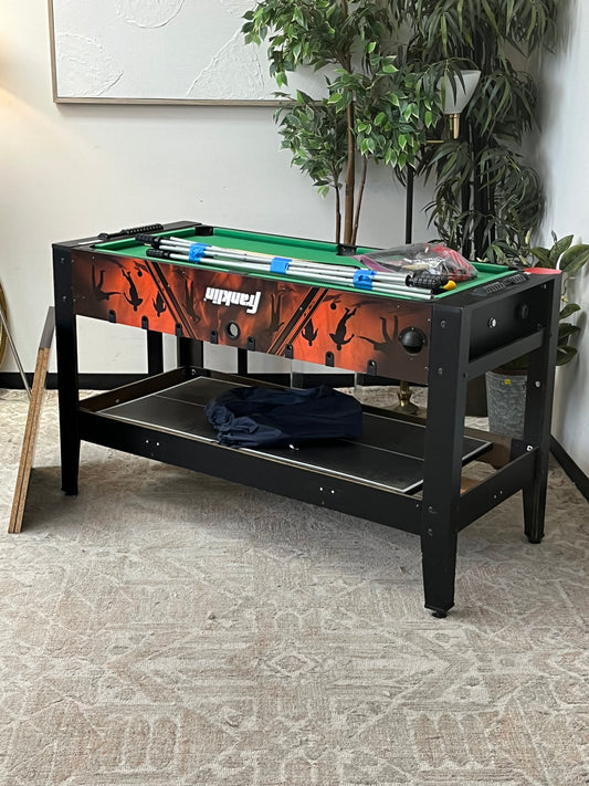 Franklin Billiards Game Table With 2 Pool Sticks