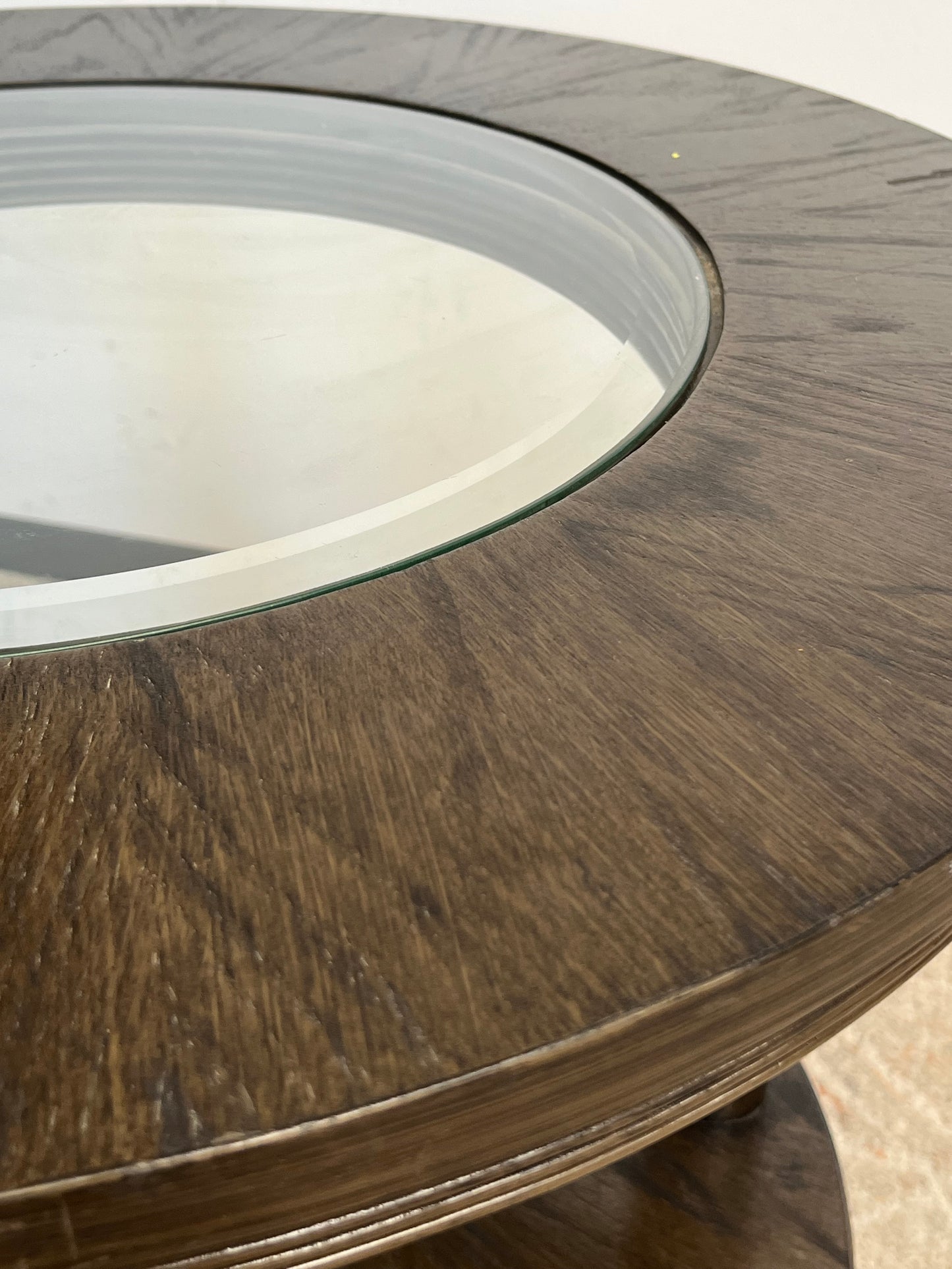 Klaussner Furniture Glass Top Accent Table