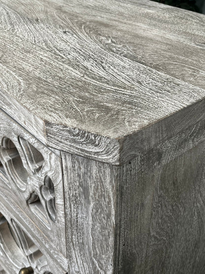 Furniture of America Gray Wooden Dresser