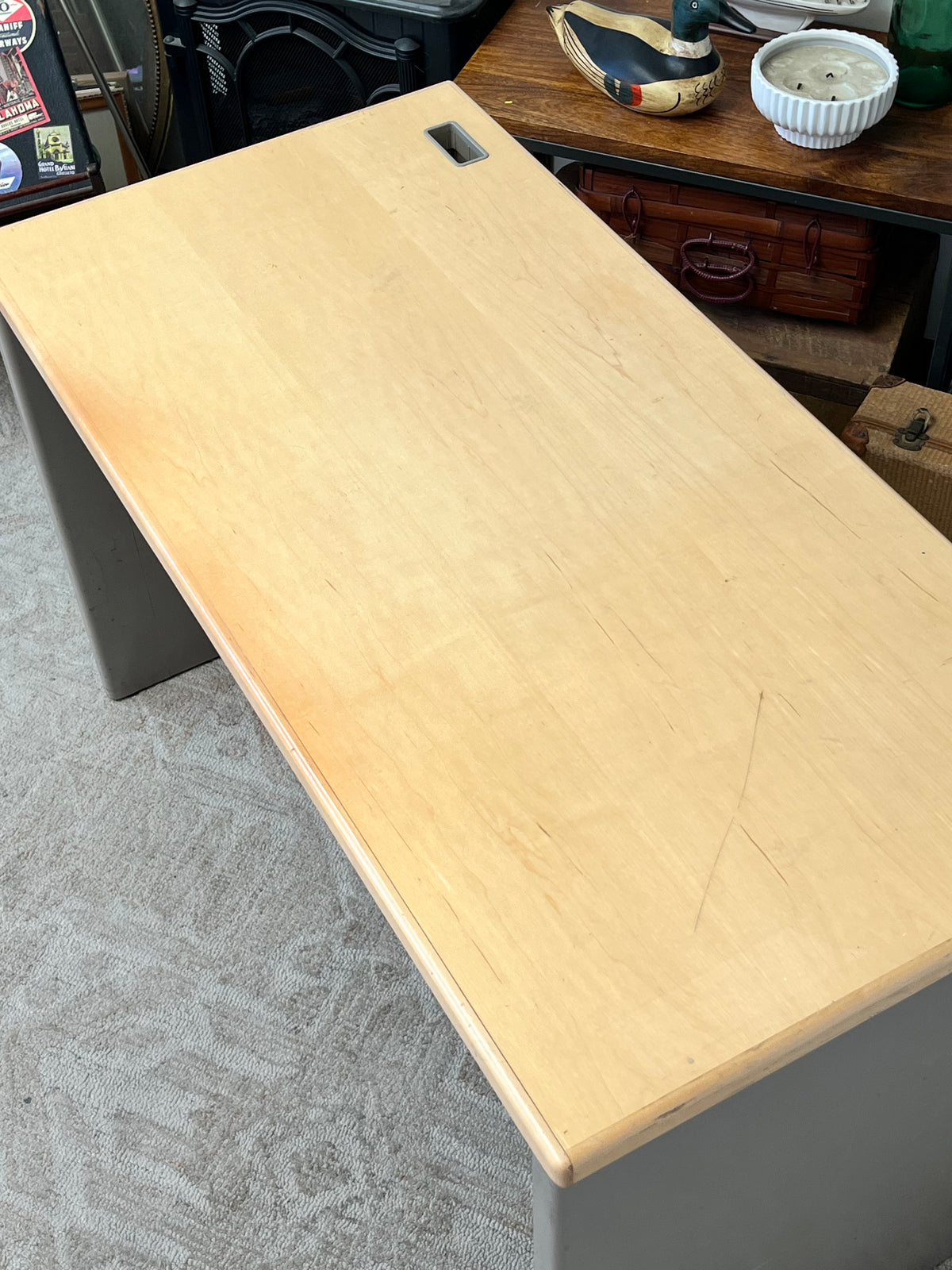 Office Tan 47" Work Desk