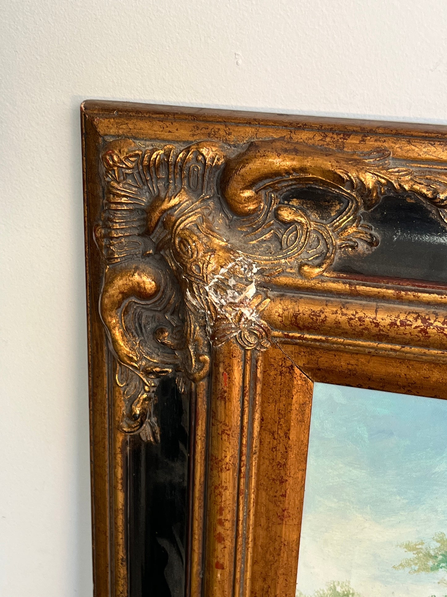 European Style Framed 47" x 59" Landscape
