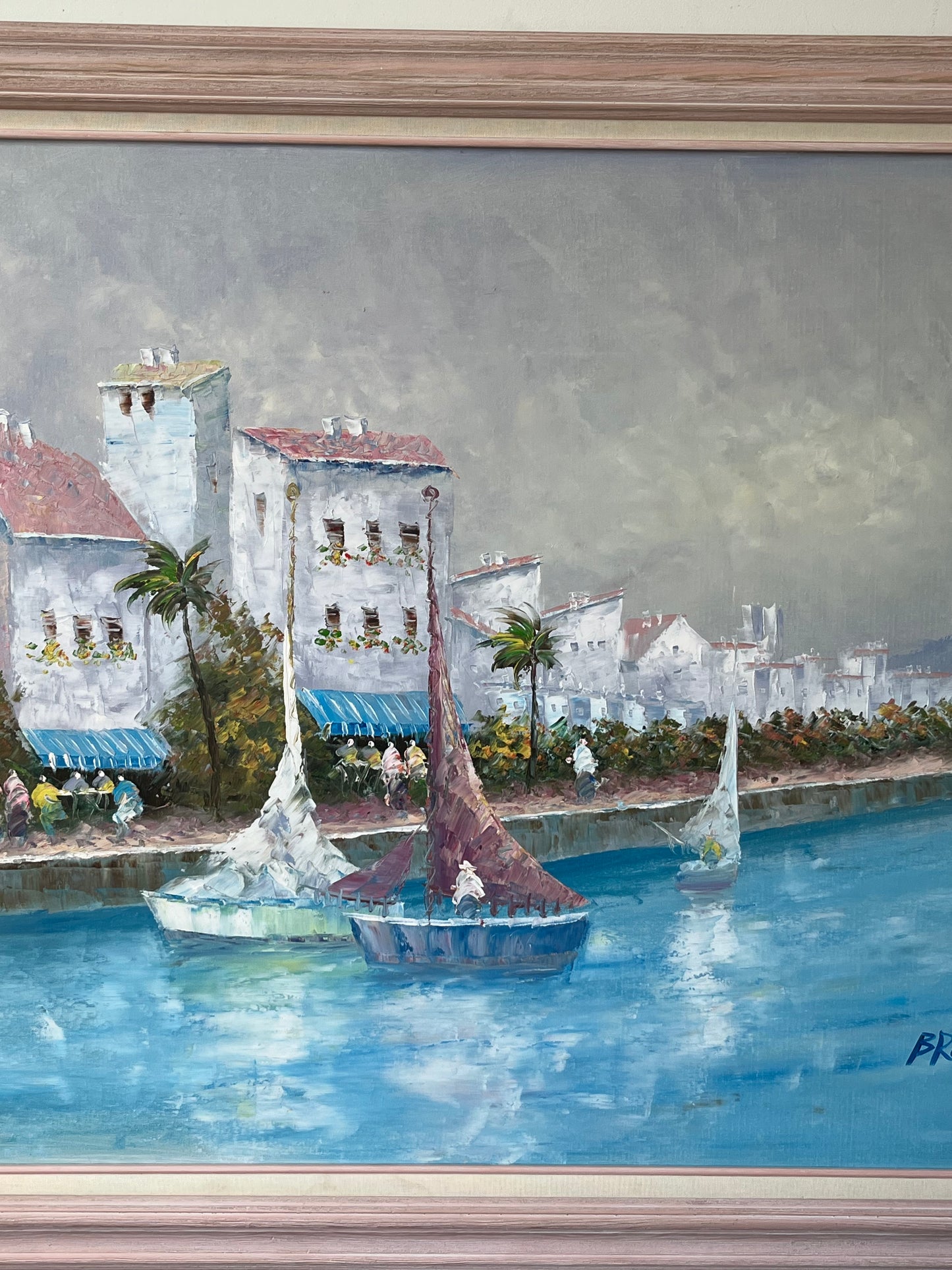 Original Oil Painting by "Brown" Framed 43" x 55.25"