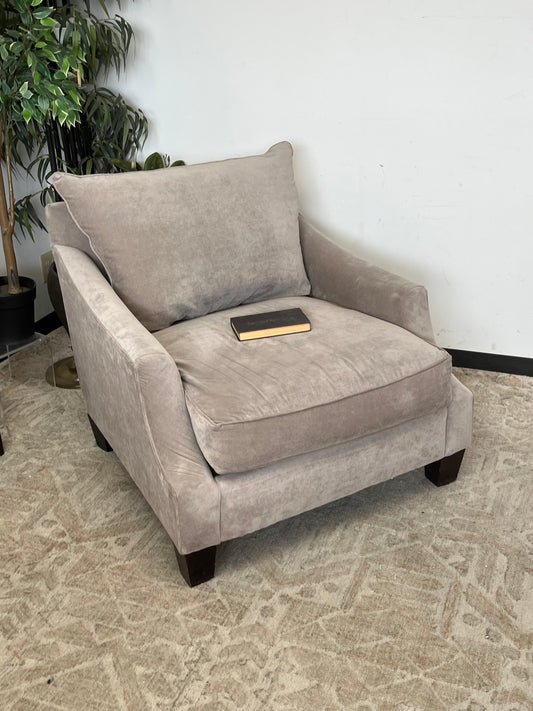 Broyhill Furniture Grey Suede Finish Sofa Chair