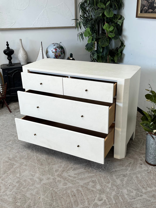 Faux Shagreen 4-Drawer Dresser