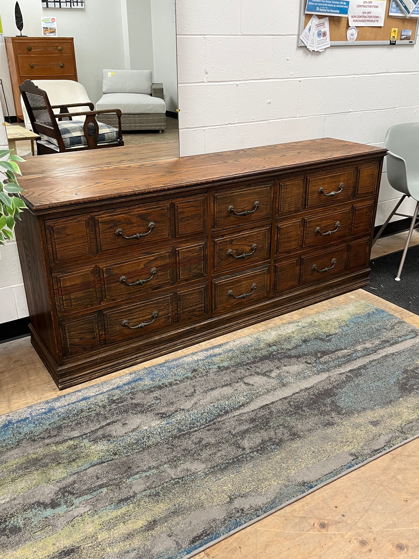 Vintage Style Dresser With Vanity Mirror