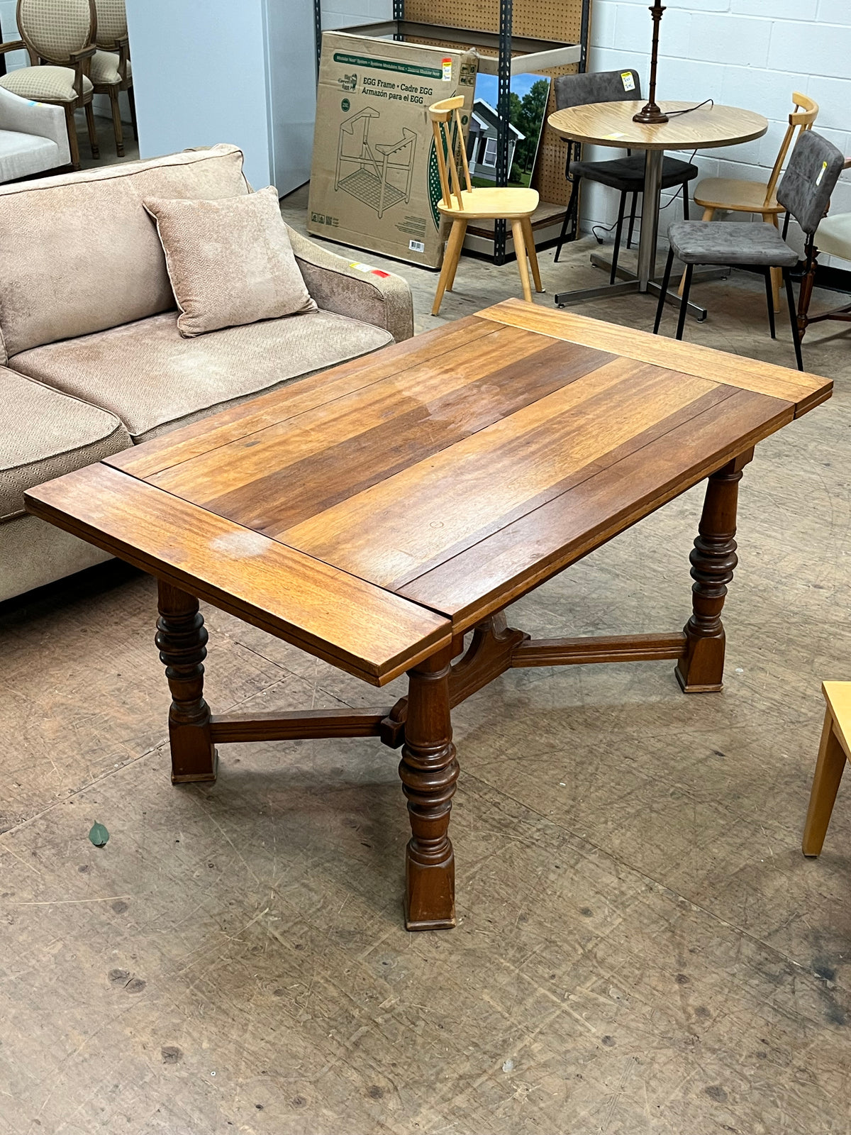 Rustic Style Wooden Dining Table