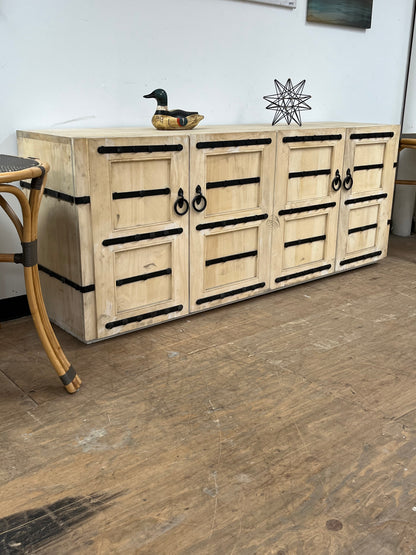 Rustic Style Wooden Credenza