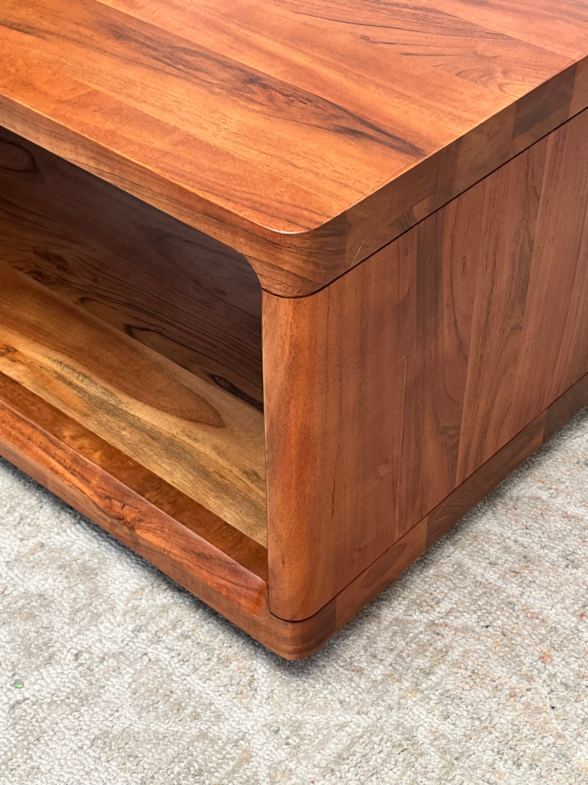 Natural Wood Brown Coffee Table