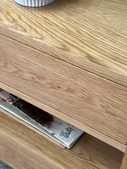Pinewood End Table - Missing Pull Handles