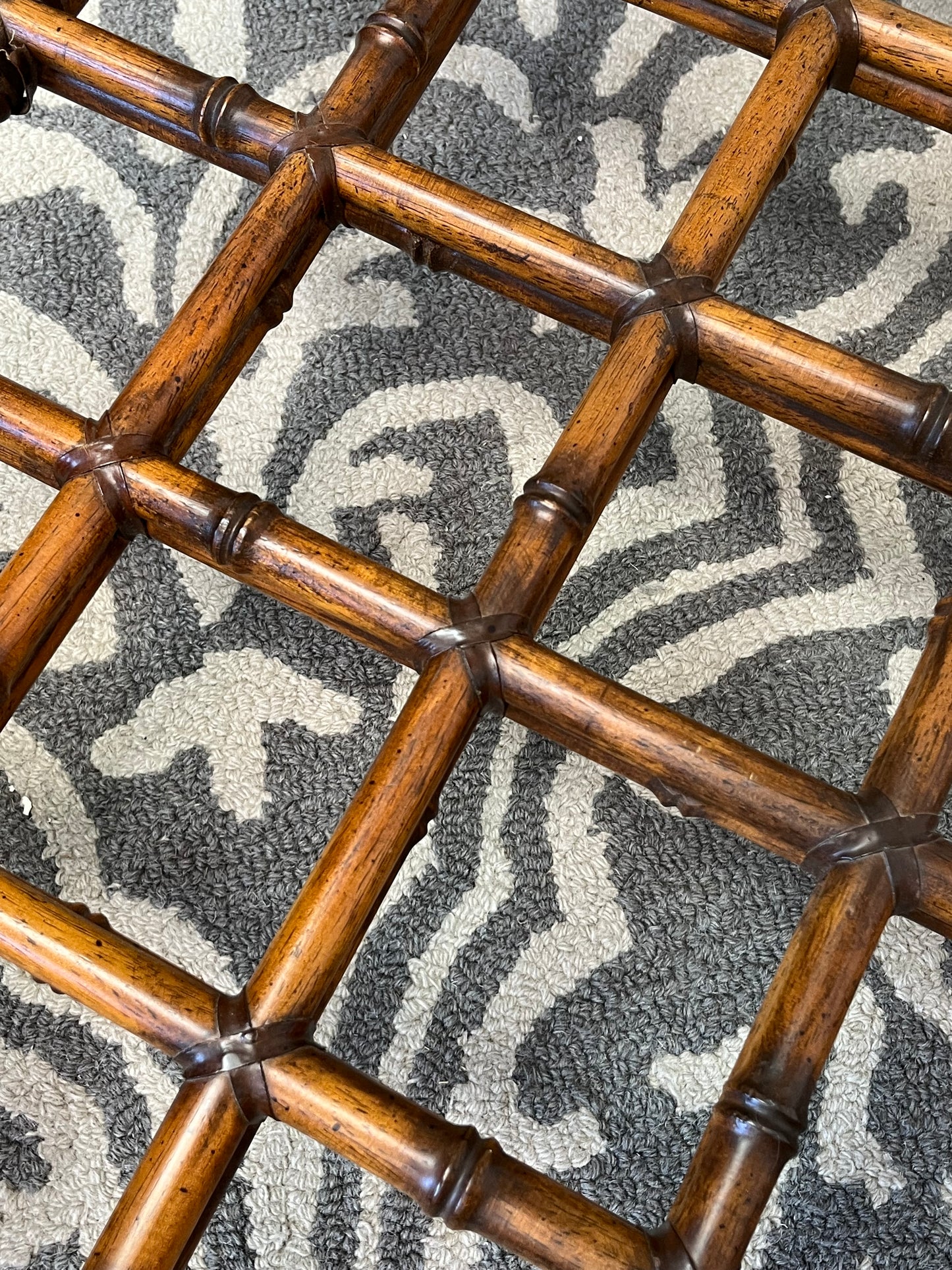 Wooden Bamboo Style Coffee Table