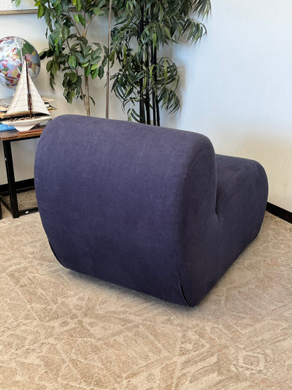 Armless Rounded Accent Chair
