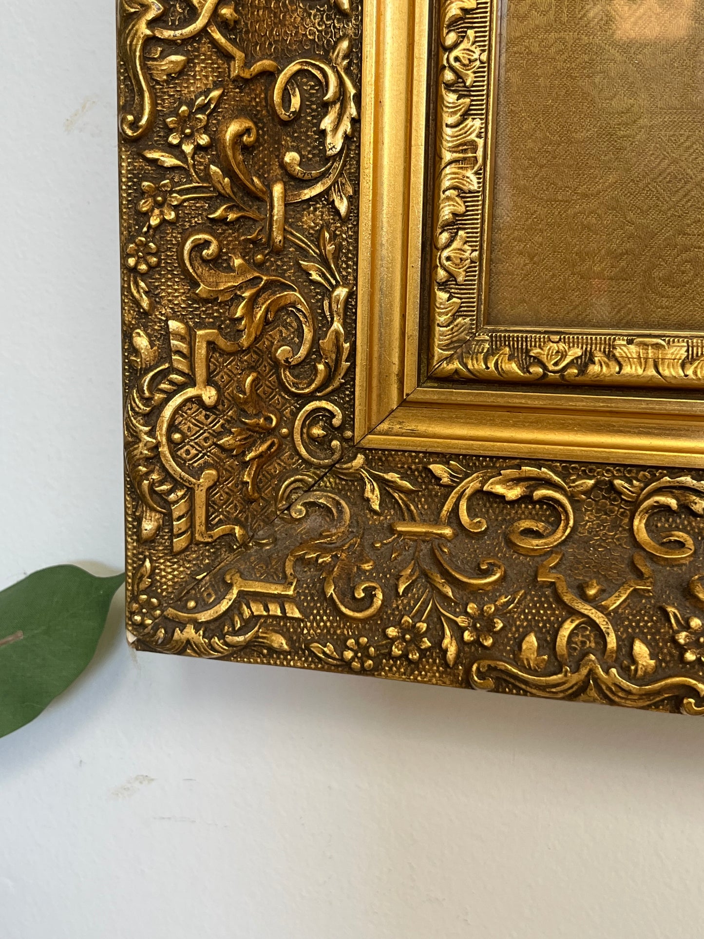 Asian Style Framed Watercolor Blossoms