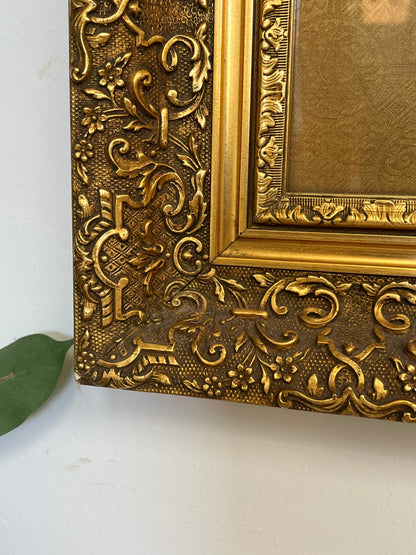 Asian Style Framed Watercolor Blossoms