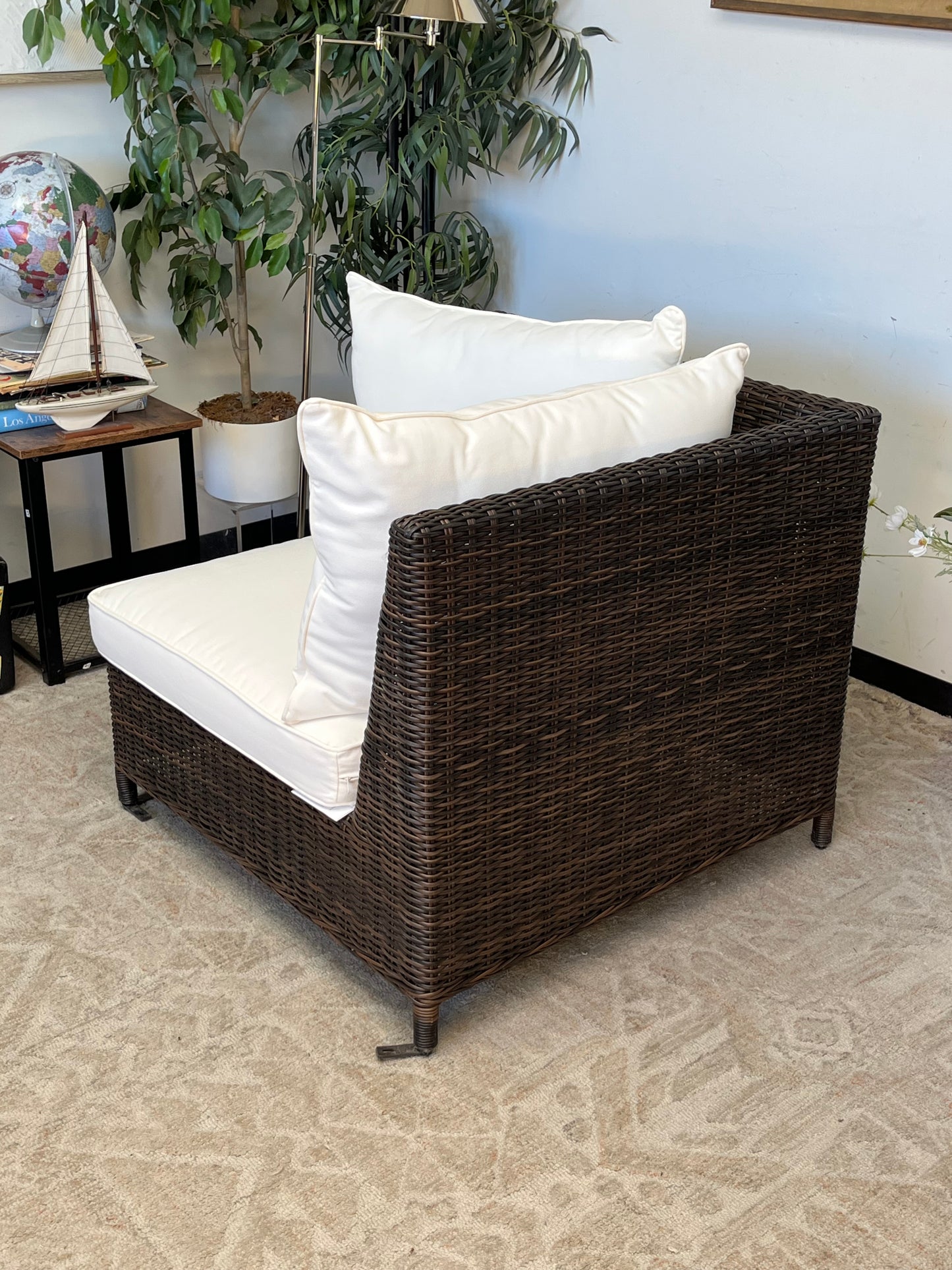 Outdoor Poly Rattan Brown Chair
