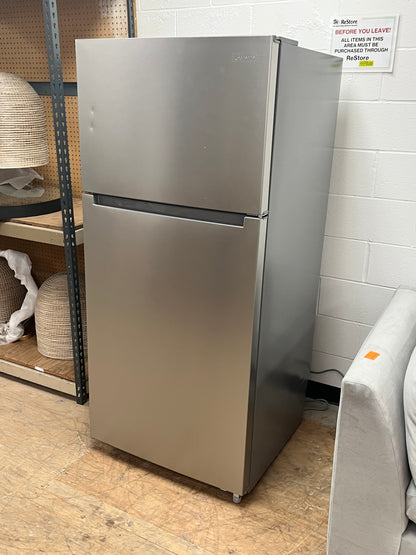 Stainless Steel 18 Cu. Ft. Top Freezer by Seasons