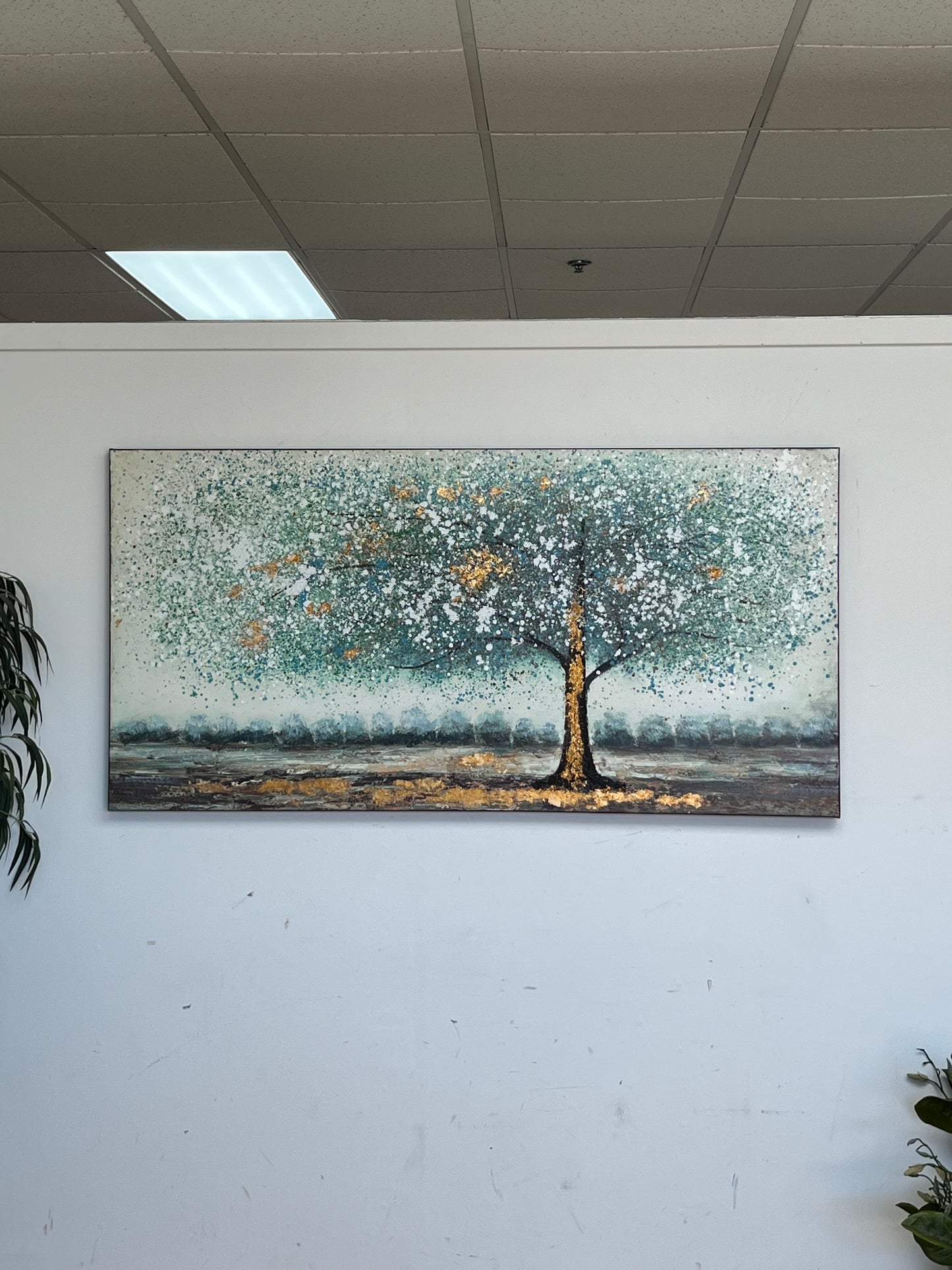 Textured Framed Landscape Artwork