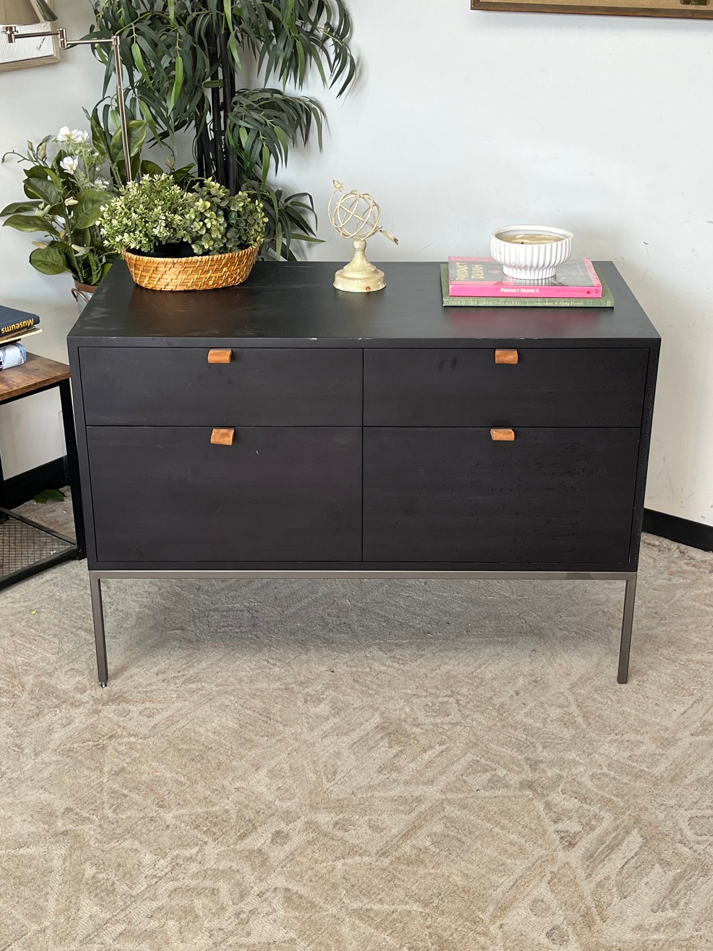 Modern Wooden 2-Drawer File Cabinet