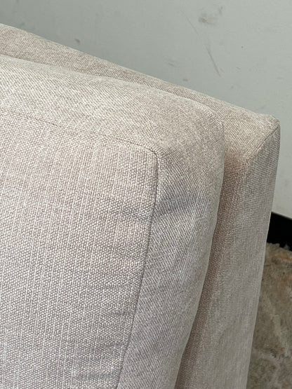 Modern Beige Linen Corner Seat