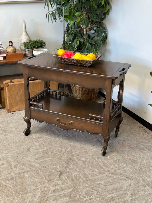 Thomasville Wooden Serving Cart