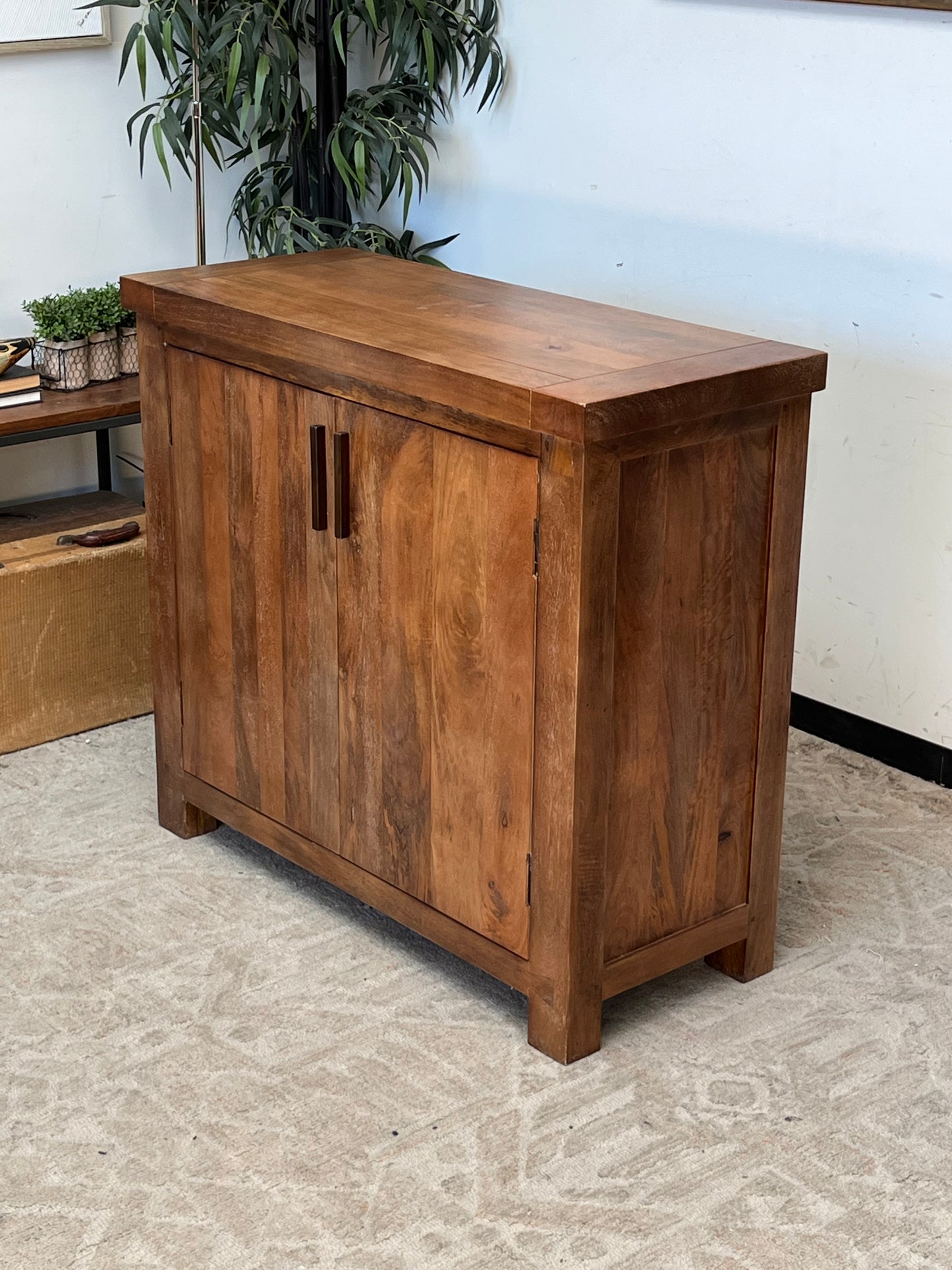 Farmhouse Style Brown Cabinet