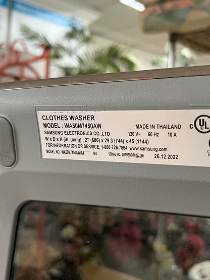 Samsung 5.0 cu. ft. Top Load Washer in White