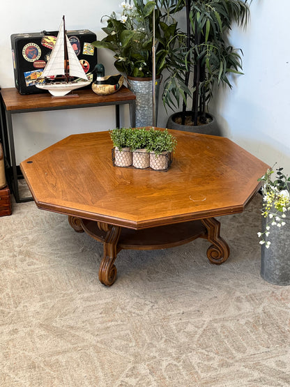 Vintage Hexagonal Coffee Table