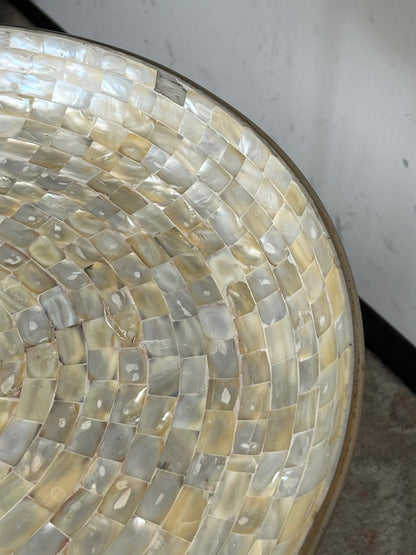 Modern Circular Shell Nightstand